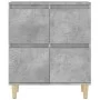 Betongraues Sperrholz-Sideboard 60x35x70 cm von vidaXL, Sideboards - Ref: Foro24-821160, Preis: 73,02 €, Rabatt: %
