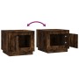 Mesa de centro madera contrachapada roble ahumado 51x50x44 cm | Foro24.es | Tu tienda online para hogar, jardín y más Foro24.es