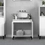 Waschbeckenschrank aus weißem Sperrholz, 58 x 33 x 60 cm von vidaXL, Badezimmerwaschtische - Ref: Foro24-821260, Preis: 46,80...