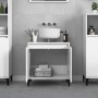 Waschbeckenschrank aus weißem Sperrholz, 58 x 33 x 60 cm von vidaXL, Badezimmerwaschtische - Ref: Foro24-821260, Preis: 48,39...