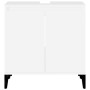Armario para lavabo madera contrachapada blanco 58x33x60 cm