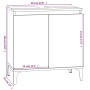 Waschbeckenschrank aus weißem Sperrholz, 58 x 33 x 60 cm von vidaXL, Badezimmerwaschtische - Ref: Foro24-821260, Preis: 48,39...