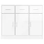 Glossy white engineered wood sideboard 91x28x75 cm by vidaXL, Sideboards - Ref: Foro24-823010, Price: 129,47 €, Discount: %