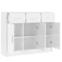 Hochglanzweißes Sideboard aus Holzwerkstoff, 91 x 28 x 75 cm von vidaXL, Sideboards - Ref: Foro24-823010, Preis: 129,41 €, Ra...