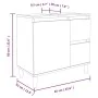 Badezimmerschrank aus geräuchertem Eichensperrholz, 65 x 33 x 60 cm von vidaXL, Badezimmermöbel - Ref: Foro24-819825, Preis: ...