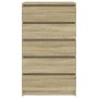 Kommode aus Sonoma-Eichensperrholz, 60 x 36 x 103 cm von vidaXL, Schubladen - Ref: Foro24-823019, Preis: 107,17 €, Rabatt: %