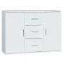 Sideboard aus glänzendem weißem Sperrholz 91x29,5x65 cm von vidaXL, Sideboards - Ref: Foro24-823344, Preis: 100,62 €, Rabatt: %