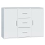 Sideboard aus glänzendem weißem Sperrholz 91x29,5x65 cm von vidaXL, Sideboards - Ref: Foro24-823344, Preis: 108,79 €, Rabatt: %
