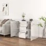Sideboard aus glänzendem weißem Sperrholz 91x29,5x65 cm von vidaXL, Sideboards - Ref: Foro24-823344, Preis: 100,62 €, Rabatt: %
