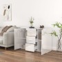 Sideboard aus glänzendem weißem Sperrholz 91x29,5x65 cm von vidaXL, Sideboards - Ref: Foro24-823344, Preis: 108,79 €, Rabatt: %