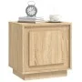 Mesitas de noche 2 uds madera contrachapada roble 44x35x45 cm de vidaXL, Mesitas de noche - Ref: Foro24-819843, Precio: 57,09...