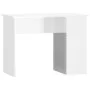 Glossy white plywood desk 100x55x75 cm by vidaXL, Desks - Ref: Foro24-823026, Price: 73,82 €, Discount: %