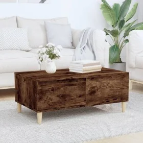 Couchtisch aus geräuchertem Eichensperrholz, 90 x 50 x 36,5 cm von vidaXL, Couchtisch - Ref: Foro24-821113, Preis: 47,34 €, R...