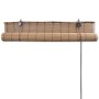 Brown bamboo roller blinds 120x220 cm by vidaXL, Blinds and blinds - Ref: Foro24-241329, Price: 36,60 €, Discount: %