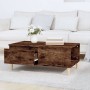 Couchtisch aus geräuchertem Eichensperrholz, 90 x 50 x 36,5 cm von vidaXL, Couchtisch - Ref: Foro24-821113, Preis: 47,60 €, R...