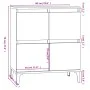 Sideboard aus geräuchertem Eichensperrholz, 60 x 35 x 70 cm von vidaXL, Sideboards - Ref: Foro24-821169, Preis: 80,82 €, Raba...