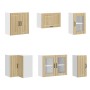 Mueble cocina Lucca roble sonoma 11 pzas madera contrachapada