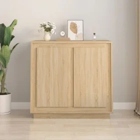 Sideboard aus Sonoma-Eichensperrholz, 80 x 34 x 75 cm von vidaXL, Sideboards - Ref: Foro24-819887, Preis: 88,50 €, Rabatt: %