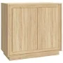 Sideboard aus Sonoma-Eichensperrholz, 80 x 34 x 75 cm von vidaXL, Sideboards - Ref: Foro24-819887, Preis: 88,50 €, Rabatt: %