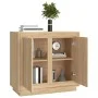 Sideboard aus Sonoma-Eichensperrholz, 80 x 34 x 75 cm von vidaXL, Sideboards - Ref: Foro24-819887, Preis: 88,50 €, Rabatt: %