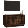 Smoked oak plywood TV cabinet 80x35x45 cm by vidaXL, TV Furniture - Ref: Foro24-819857, Price: 50,53 €, Discount: %