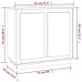 Sideboard aus Sonoma-Eichensperrholz, 80 x 34 x 75 cm von vidaXL, Sideboards - Ref: Foro24-819887, Preis: 88,50 €, Rabatt: %