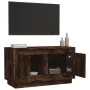 Smoked oak plywood TV cabinet 80x35x45 cm by vidaXL, TV Furniture - Ref: Foro24-819857, Price: 50,53 €, Discount: %