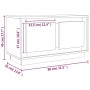 TV-Schrank aus geräuchertem Eichensperrholz, 80 x 35 x 45 cm von vidaXL, TV-Möbel - Ref: Foro24-819857, Preis: 51,13 €, Rabat...