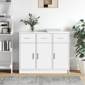 Weißes Sideboard aus Holzwerkstoff, 91 x 28 x 75 cm von vidaXL, Sideboards - Ref: Foro24-823008, Preis: 116,78 €, Rabatt: %
