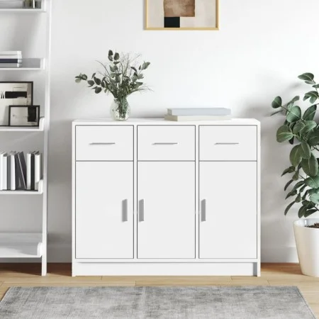 Weißes Sideboard aus Holzwerkstoff, 91 x 28 x 75 cm von vidaXL, Sideboards - Ref: Foro24-823008, Preis: 112,46 €, Rabatt: %