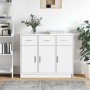 White engineered wood sideboard 91x28x75 cm by vidaXL, Sideboards - Ref: Foro24-823008, Price: 116,78 €, Discount: %