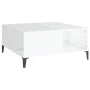 Couchtisch aus Sperrholz glänzend weiß 80x80x36,5 cm von vidaXL, Couchtisch - Ref: Foro24-821102, Preis: 74,16 €, Rabatt: %