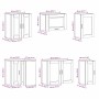Mueble de cocina Porto blanco 11 piezas madera contrachapada