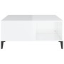 Couchtisch aus Sperrholz glänzend weiß 80x80x36,5 cm von vidaXL, Couchtisch - Ref: Foro24-821102, Preis: 77,94 €, Rabatt: %