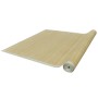 Alfombra rectangular de bambú natural 80 x 200 cm