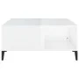 Couchtisch aus Sperrholz glänzend weiß 80x80x36,5 cm von vidaXL, Couchtisch - Ref: Foro24-821102, Preis: 74,16 €, Rabatt: %