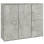 Betongraues Sperrholz-Sideboard 91 x 29,5 x 75 cm von vidaXL, Sideboards - Ref: Foro24-823273, Preis: 89,50 €, Rabatt: %