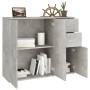 Betongraues Sperrholz-Sideboard 91 x 29,5 x 75 cm von vidaXL, Sideboards - Ref: Foro24-823273, Preis: 89,50 €, Rabatt: %