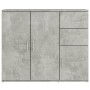 Betongraues Sperrholz-Sideboard 91 x 29,5 x 75 cm von vidaXL, Sideboards - Ref: Foro24-823273, Preis: 89,50 €, Rabatt: %