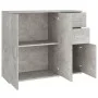Aparador de madera contrachapada gris hormigón 91x29,5x75 cm de vidaXL, Aparadores - Ref: Foro24-823273, Precio: 88,49 €, Des...