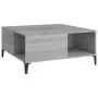 Mesa de centro madera contrachapada gris Sonoma 80x80x36,5 cm de vidaXL, Mesas de centro - Ref: Foro24-821106, Precio: 75,14 ...