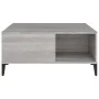 Mesa de centro madera contrachapada gris Sonoma 80x80x36,5 cm de vidaXL, Mesas de centro - Ref: Foro24-821106, Precio: 75,14 ...