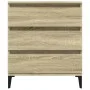 Sideboard aus Sonoma-Eichensperrholz, 60 x 35 x 70 cm von vidaXL, Sideboards - Ref: Foro24-823051, Preis: 59,23 €, Rabatt: %