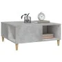 Mesa de centro madera contrachapada gris hormigón 80x80x36,5 cm de vidaXL, Mesas de centro - Ref: Foro24-821096, Precio: 47,7...
