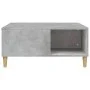 Mesa de centro madera contrachapada gris hormigón 80x80x36,5 cm de vidaXL, Mesas de centro - Ref: Foro24-821096, Precio: 47,7...