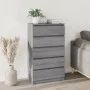 Cajonera de madera contrachapada gris Sonoma 60x36x103 cm de vidaXL, Cajoneras - Ref: Foro24-823022, Precio: 101,05 €, Descue...