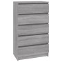 Sonoma gray plywood chest of drawers 60x36x103 cm by vidaXL, Drawers - Ref: Foro24-823022, Price: 108,50 €, Discount: %