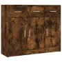Smoked oak engineered wood sideboard 91x28x75 cm by vidaXL, Sideboards - Ref: Foro24-823013, Price: 101,01 €, Discount: %