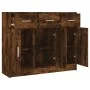 Smoked oak engineered wood sideboard 91x28x75 cm by vidaXL, Sideboards - Ref: Foro24-823013, Price: 101,01 €, Discount: %