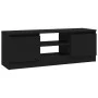 TV-Schrank mit Tür schwarz 102x30x36 cm von vidaXL, TV-Möbel - Ref: Foro24-823351, Preis: 57,64 €, Rabatt: %
